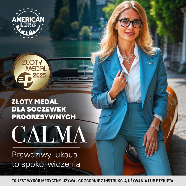 Złoty Medal Grupy Międzynarodowych Targów Poznańskich dla soczewek progresywnych CALMA!