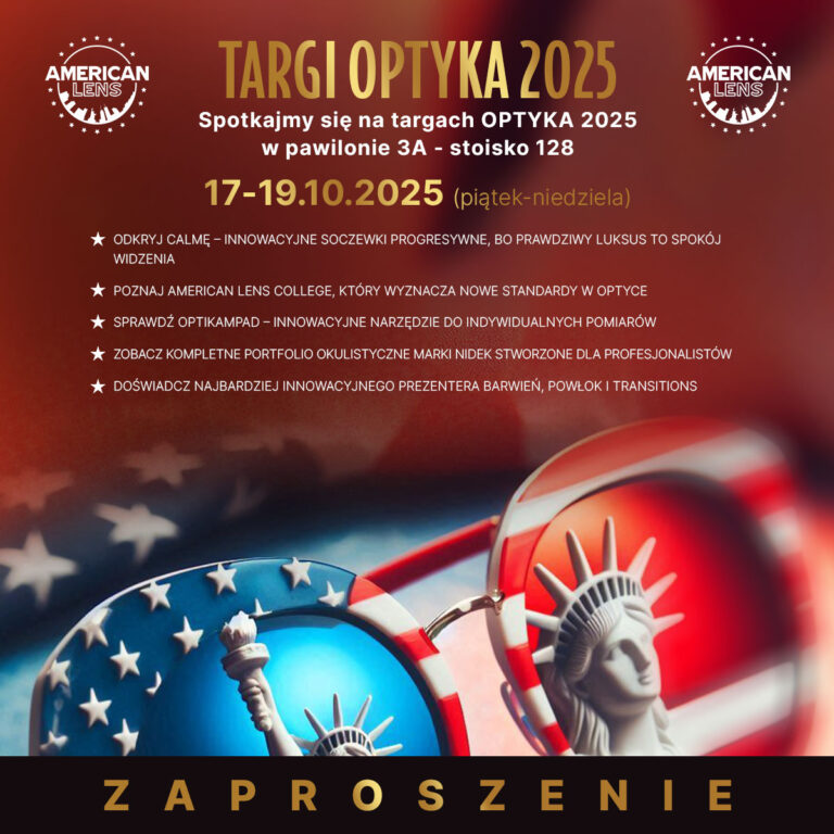 American Lens, Vadim Eyewear i Polymed Polska zapraszają na Targi OPTYKA 2025!
